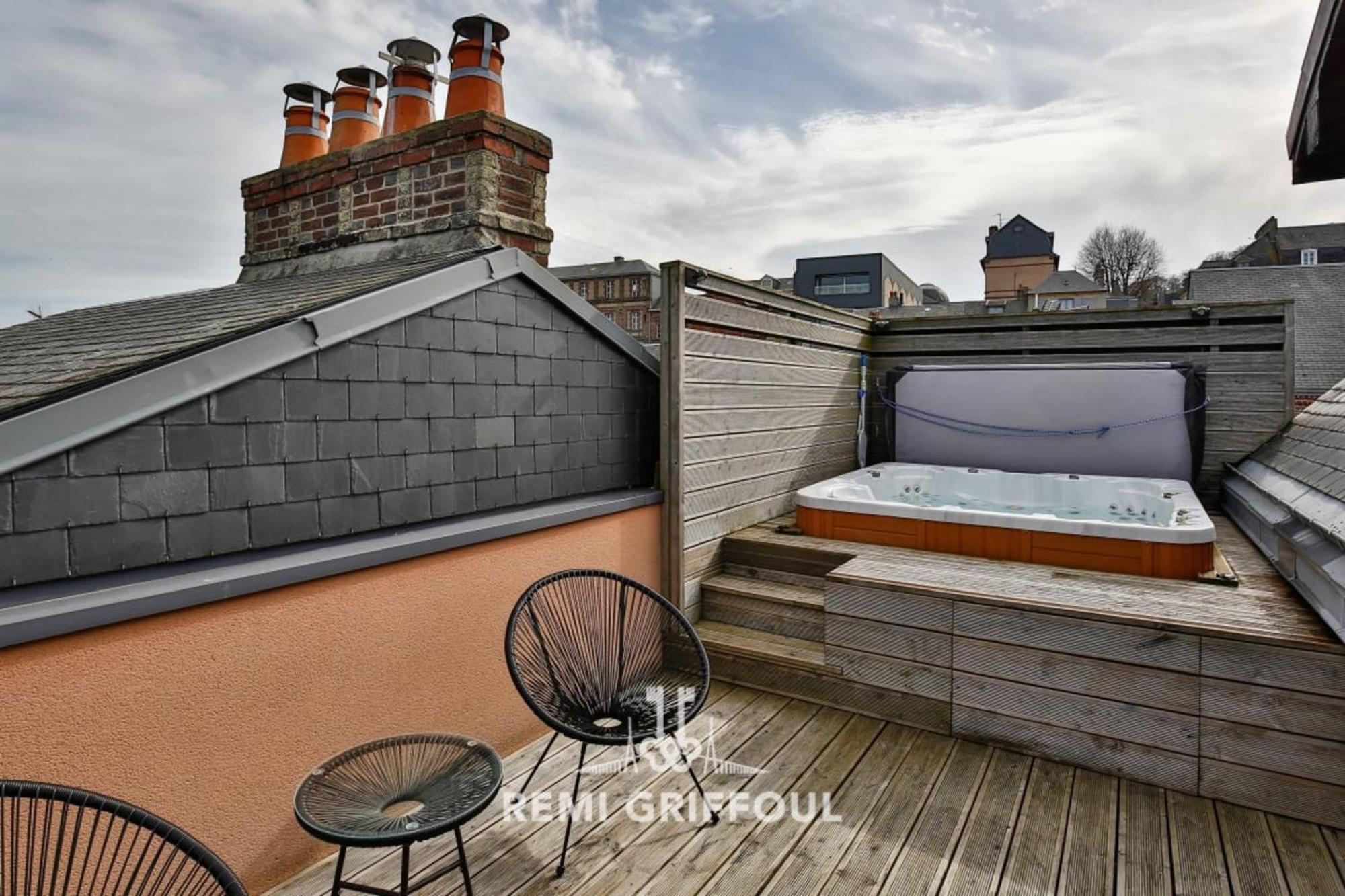The Cosmopolitan Architect Design Home With Rooftop Jacuzzi 8 Guests Honfleur Exteriör bild